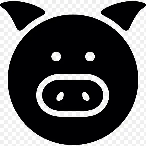 猪的肖像图标