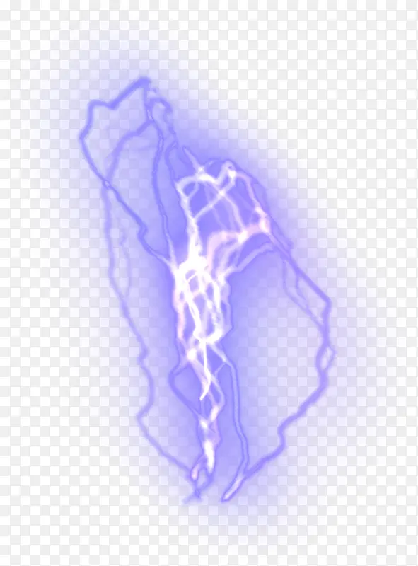 闪电造型紫色光效