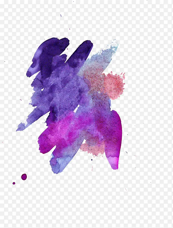紫色画笔效果