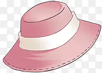 粉色可爱漫画帽子