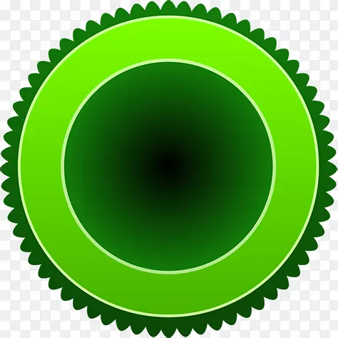 圆形绿色齿轮图案