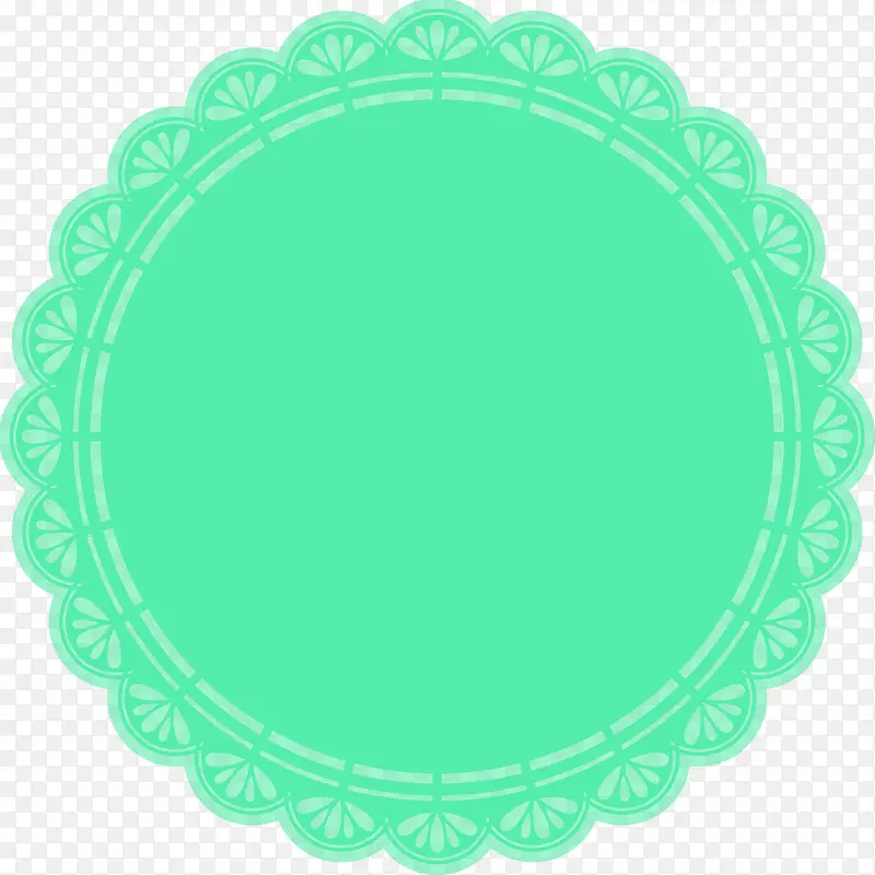 绿色创意圆形设计婚礼