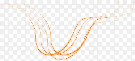 橙色舞动曲线