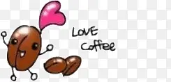 可爱卡通咖啡豆