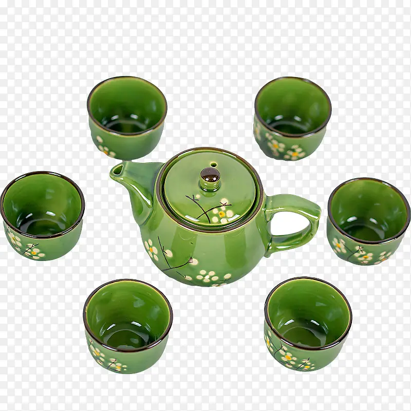 绿色茶具古风茶具