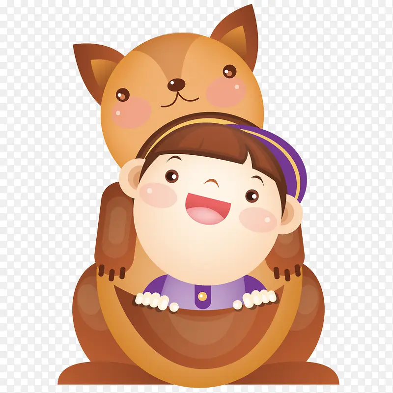 袋鼠口袋里的小孩