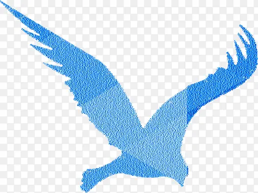 蓝色磨砂创意飞鸟设计