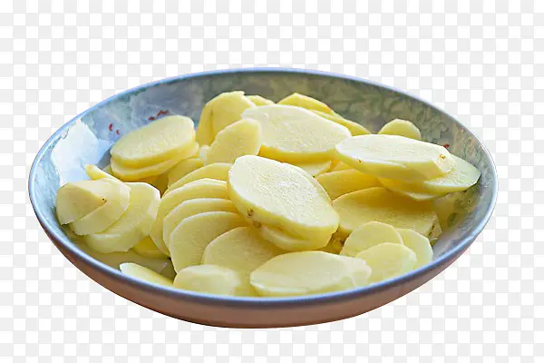 黄色土豆片
