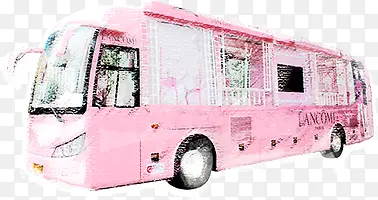 粉色可爱萝莉公共汽车