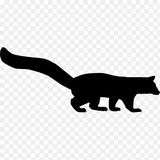 动物形状的猫鼬图标