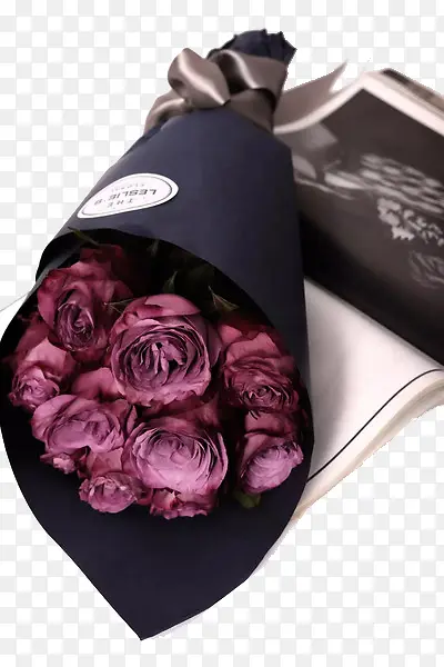 简约包装紫玫瑰