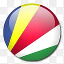 塞舌尔国旗国圆形世界旗