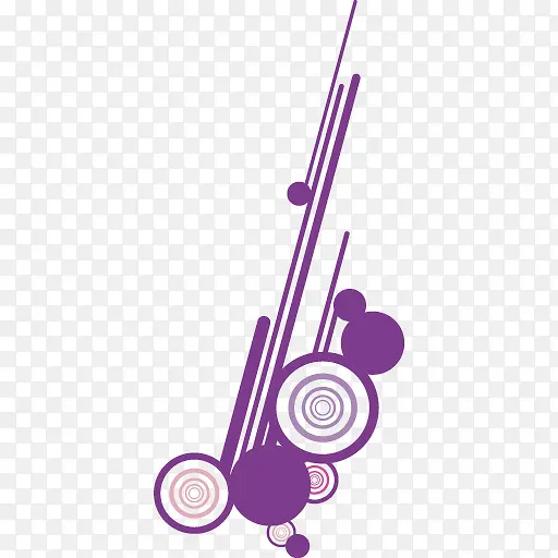 紫色现代艺术装饰圆圈