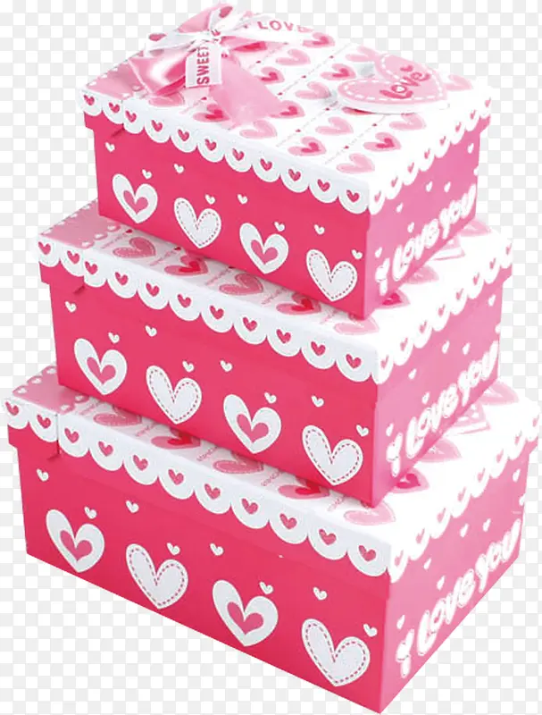 三层粉色礼物盒