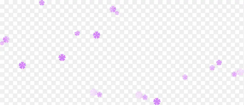 紫色小花装饰