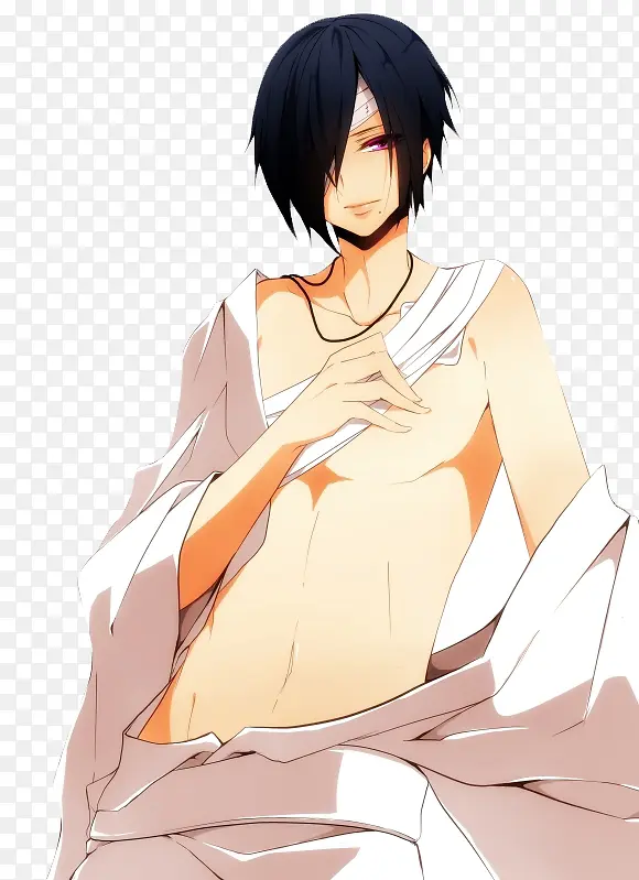 彩绘立绘受伤男子