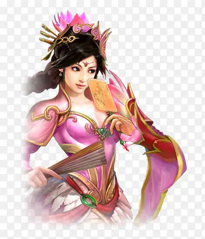 性感粉衣古装女子