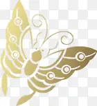 金色中国风蝴蝶