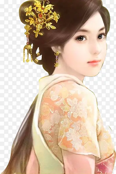 彩绘立绘古装古风美女女子