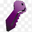 紫色钥匙图标