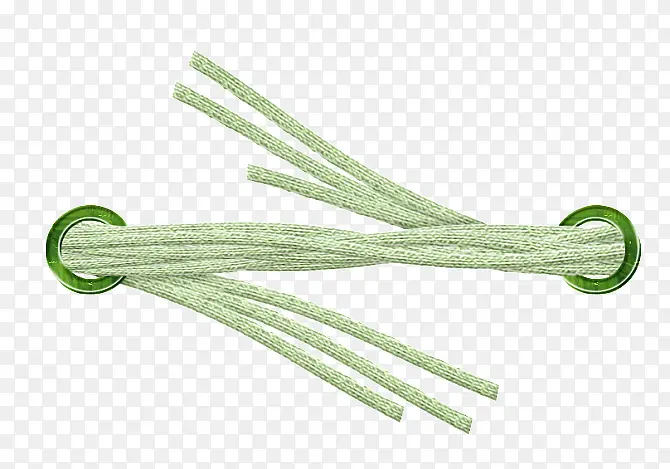 绿色捆绑长绳