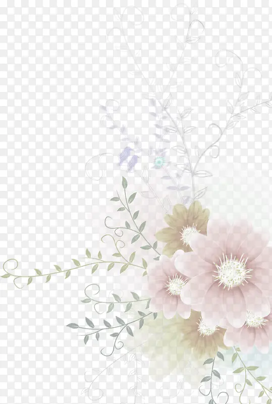 高清摄影效果合成花卉纹理