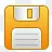 磁盘保存黄色的onebit-icons