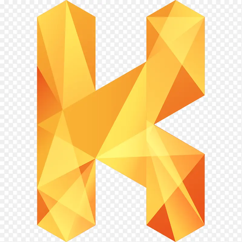 橘黄色字母K