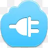 插头Blue-Cloud-icons