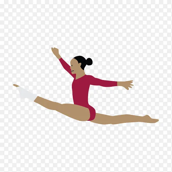 里约奥运会 体操矢量图