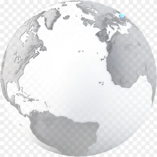 灰色透明地球