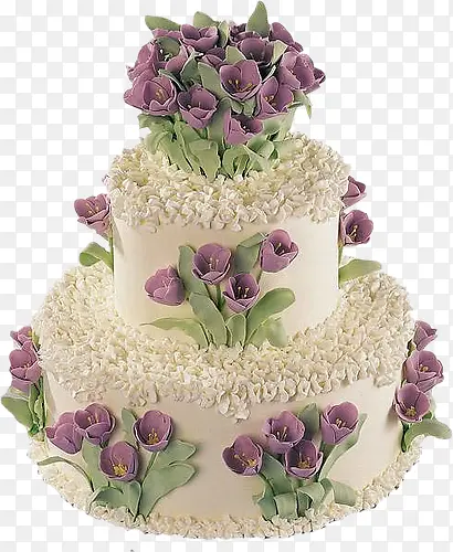 紫花生日蛋糕