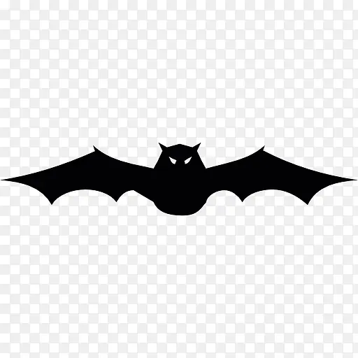 蝙蝠翅膀延伸正面图标