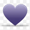 紫色心形图标