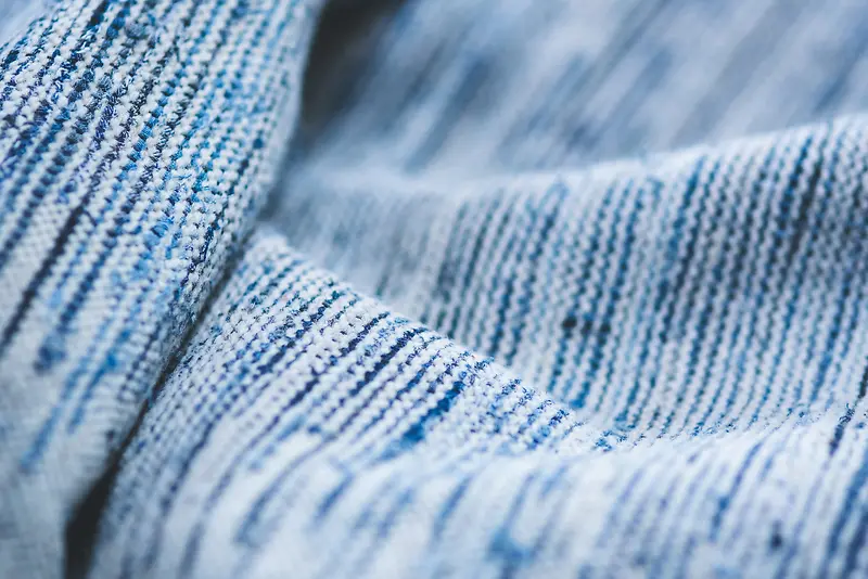 蓝色布纹编织古典