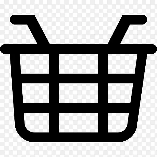 购物篮电子商务符号图标