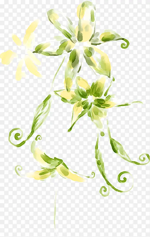 绿色创意设计花朵
