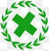 绿色创意医院标志设计
