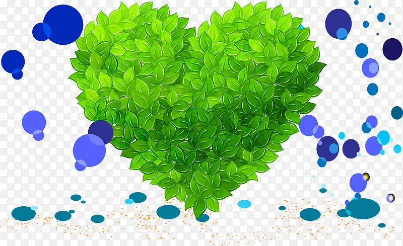 环保创意绿色爱心