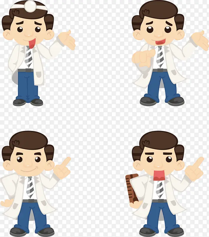 卡通医生元素