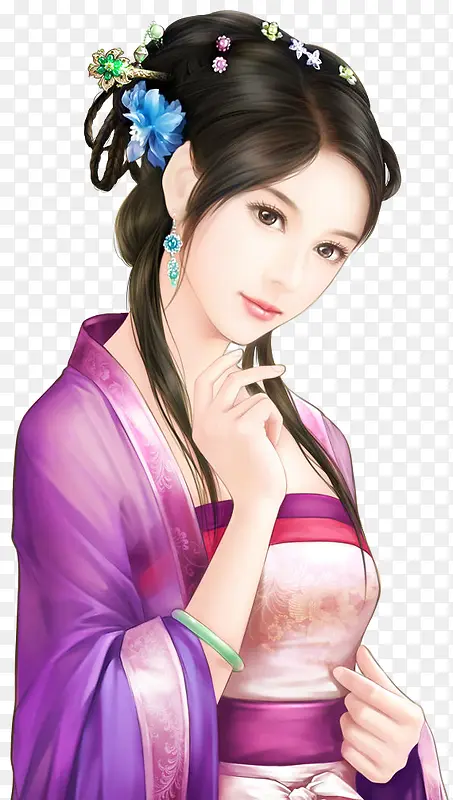 2D游戏女子游戏立绘