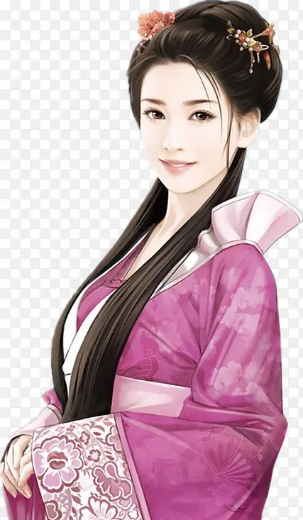 紫衣端庄古风女子
