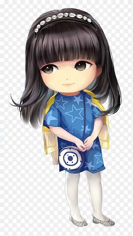 手绘女孩PNG图片素材下载_图片编号qgebrado-免抠素材网