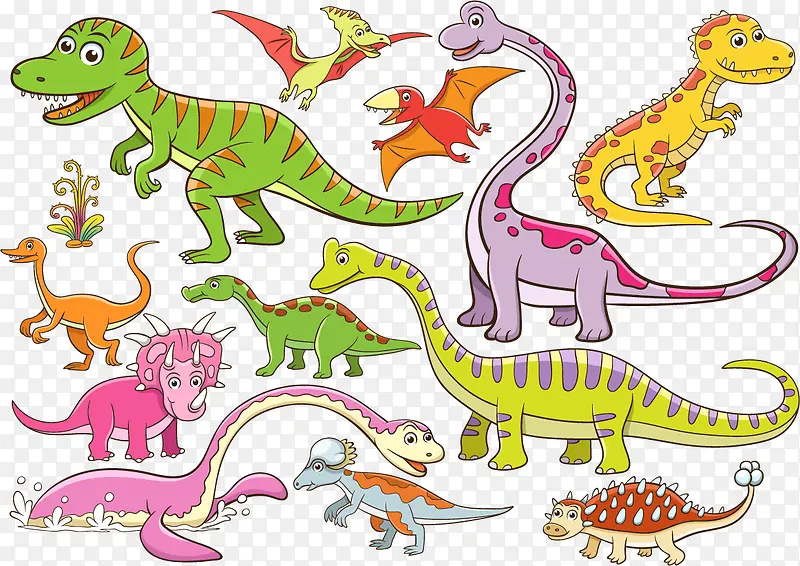 12款卡通恐龙设计