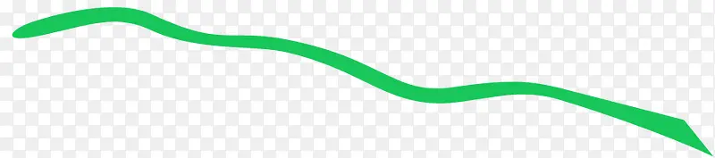 绿色弧线线条