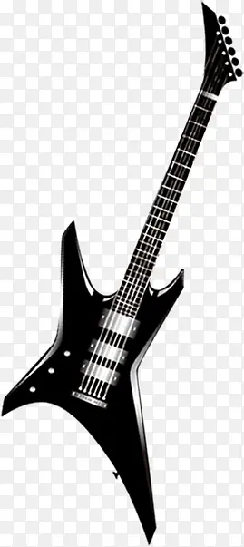 KTV元素黑色线条吉他