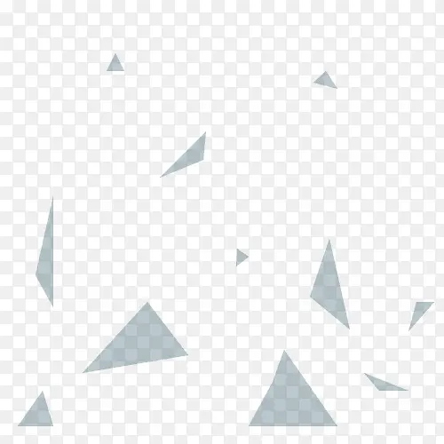 灰色三角形散乱漂浮