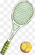 网球黄色球运动健康