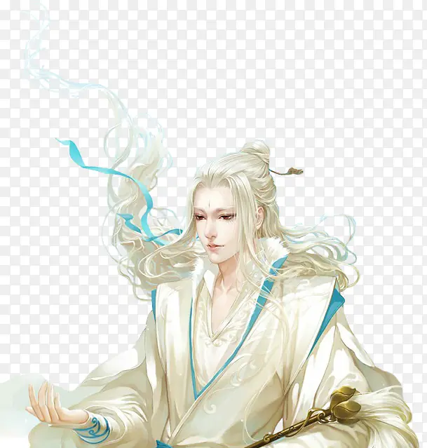 创意合成白发人物造型设计
