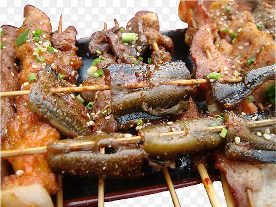 两串烧烤鳝鱼